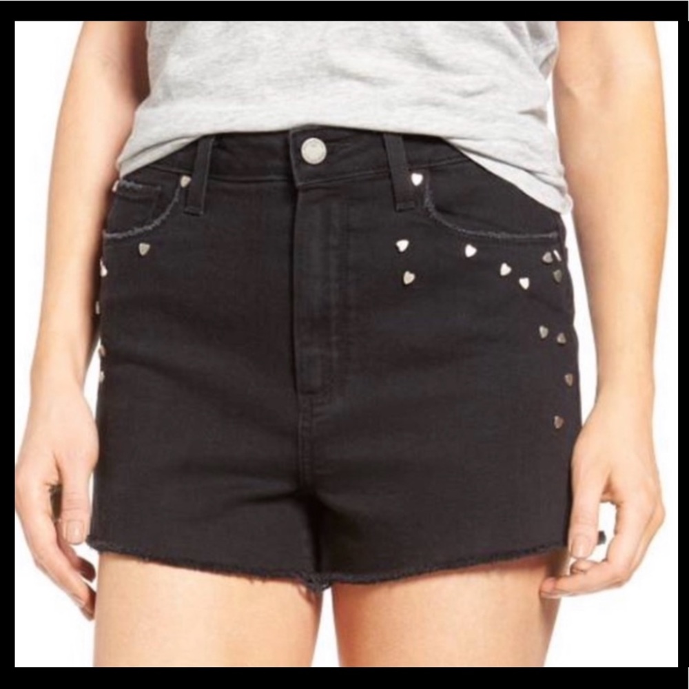 Paige Black Denim Shorts - size 26